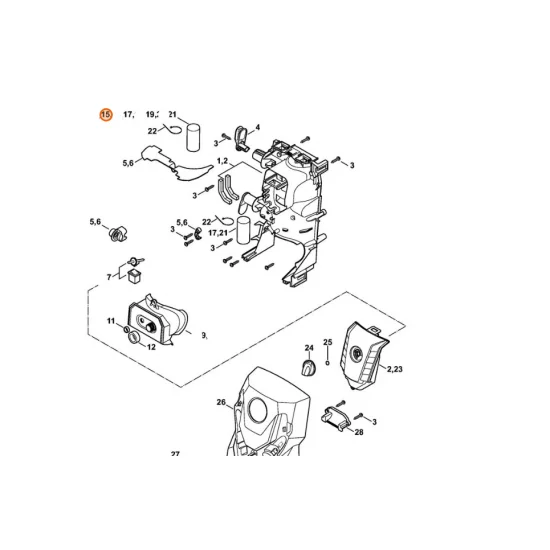 Stihl  Kondensator 25 µF 500 V 4776 605 1005